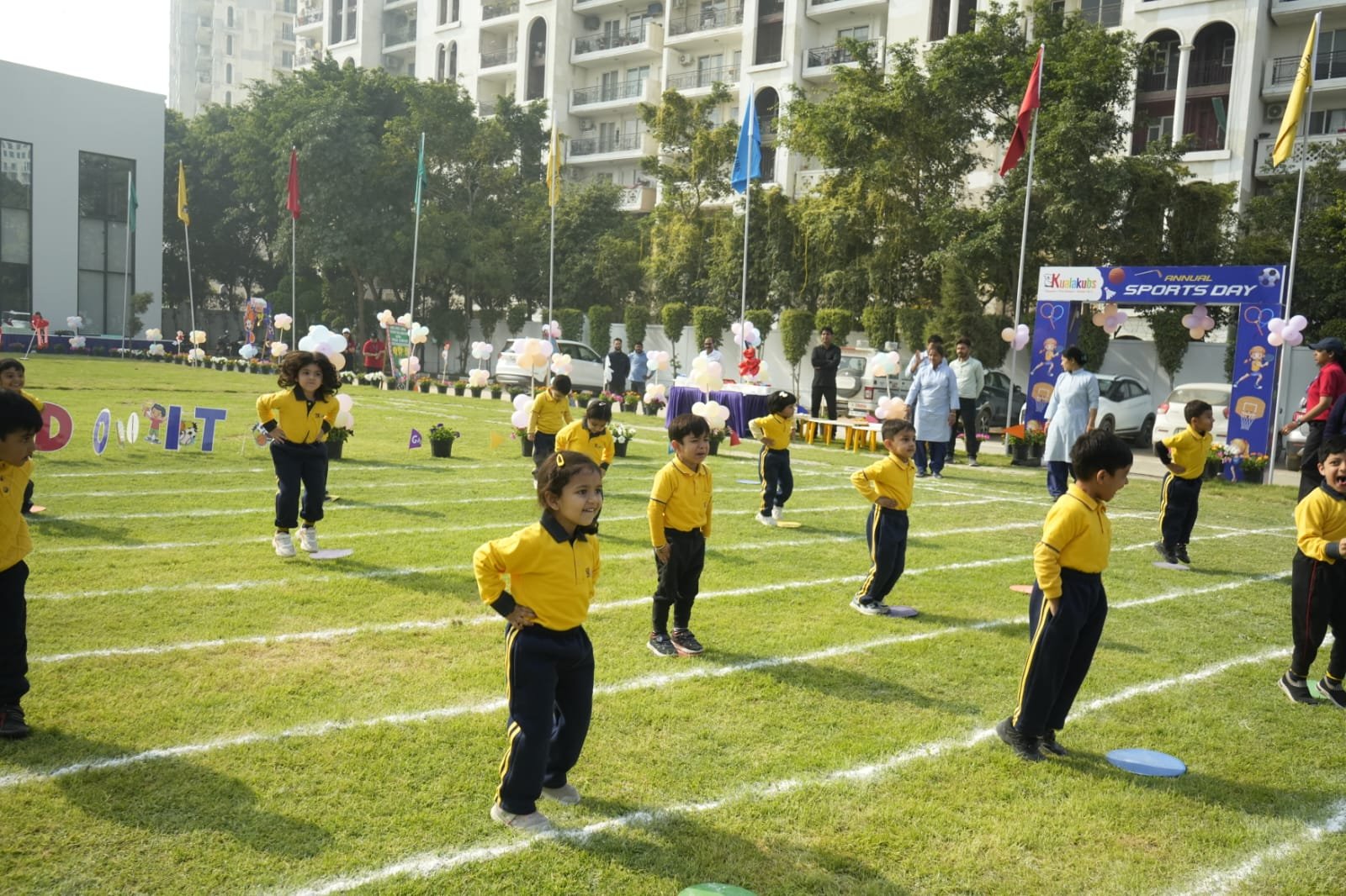 Indoor sports and physical education room activities
