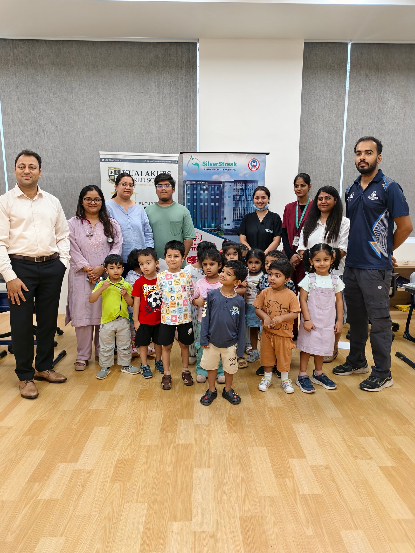 Health camp session focused on student wellness at Kualakubs World School